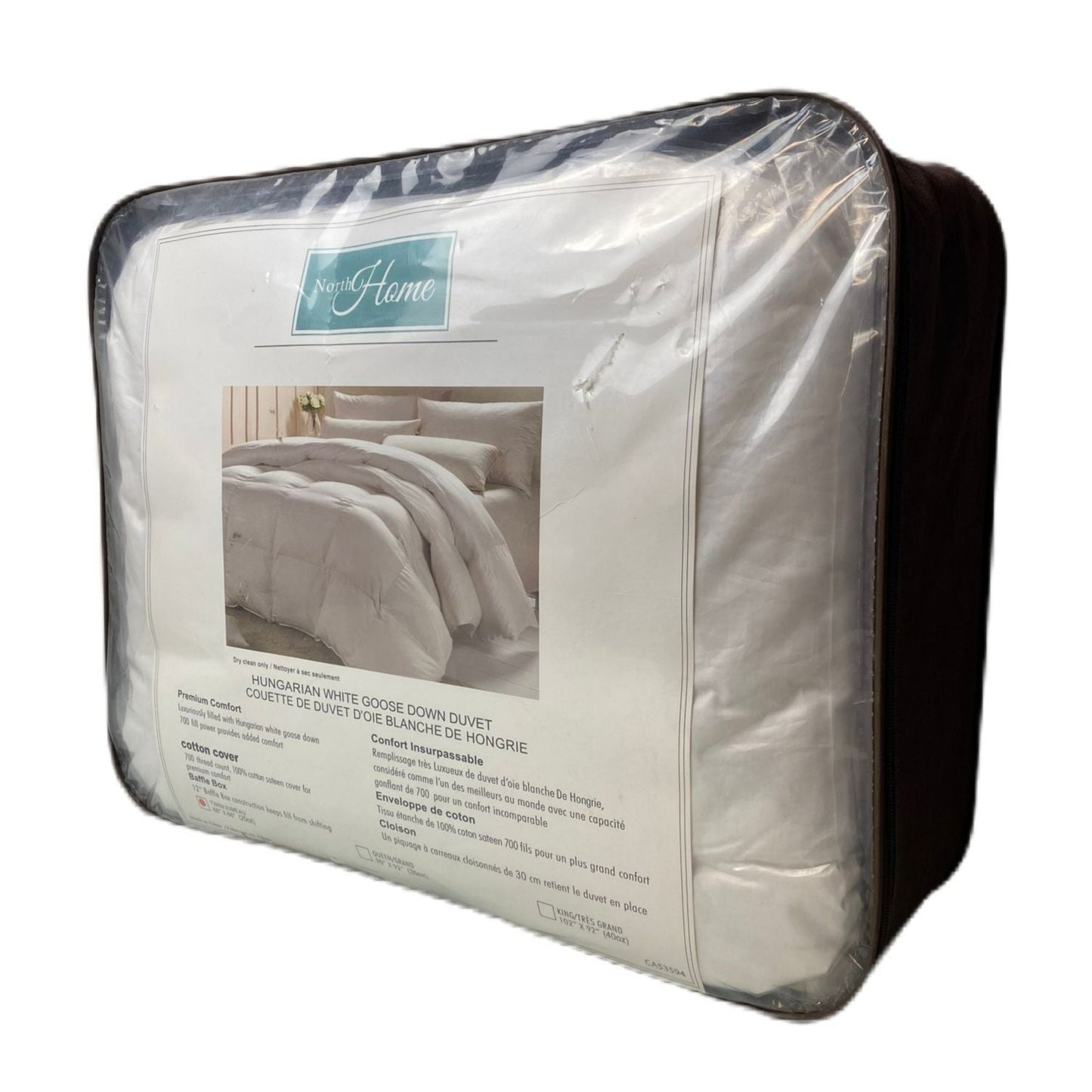 North Home Hungarian White Goose Down Duvet - Twin