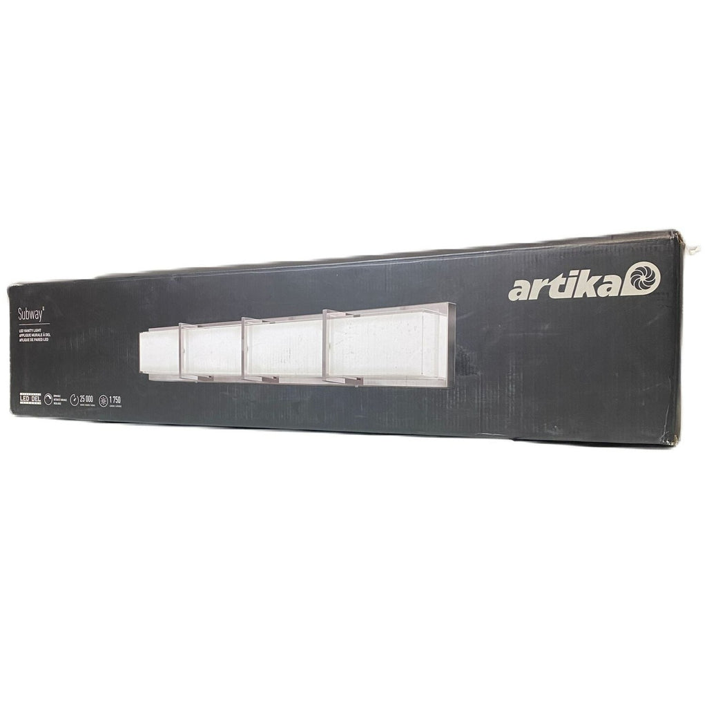 Artika Subway 27W LED Modern Vanity Light Fixture – Brushed Nickel Finish, 1750 Lumens