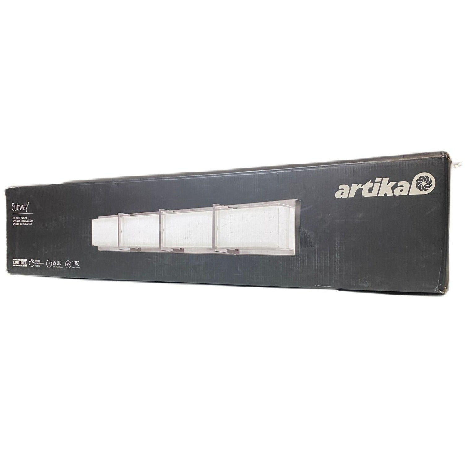 Artika Subway 27W LED Modern Vanity Light Fixture – Brushed Nickel Finish, 1750 Lumens