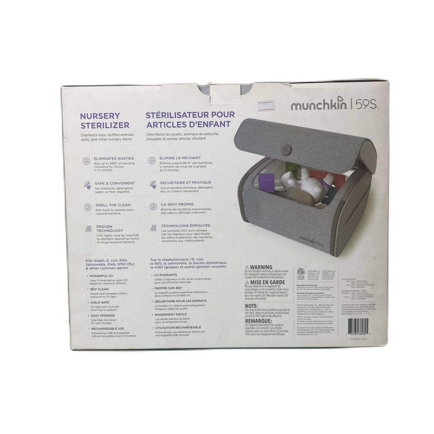 Munchkin 59s LED UV Nursery Sterilizer