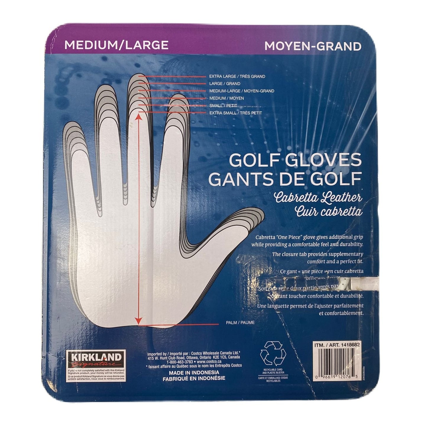 Cabretta Leather Golf Gloves 4-Pack - M/L