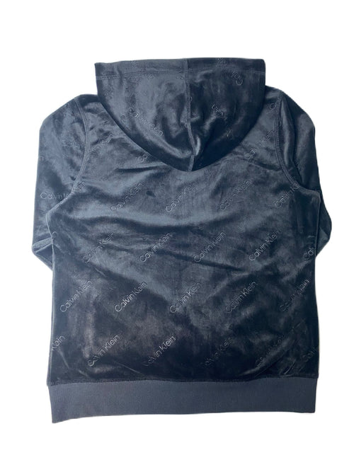 CK Women's Black Full Zip Sweater - M