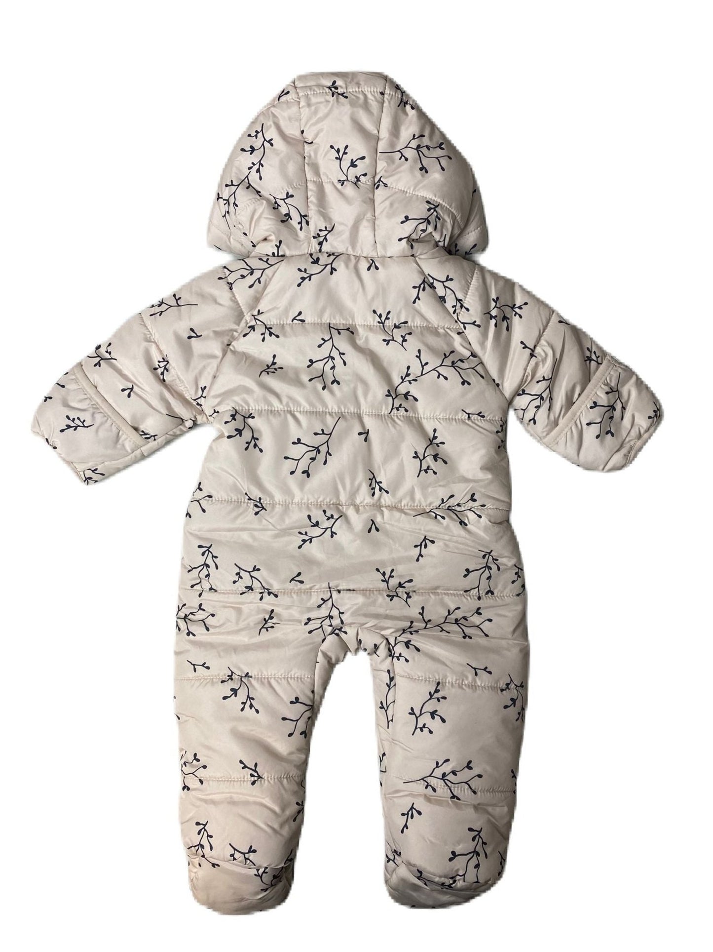 JS Baby Girl Cream Snowsuit - 3/6M