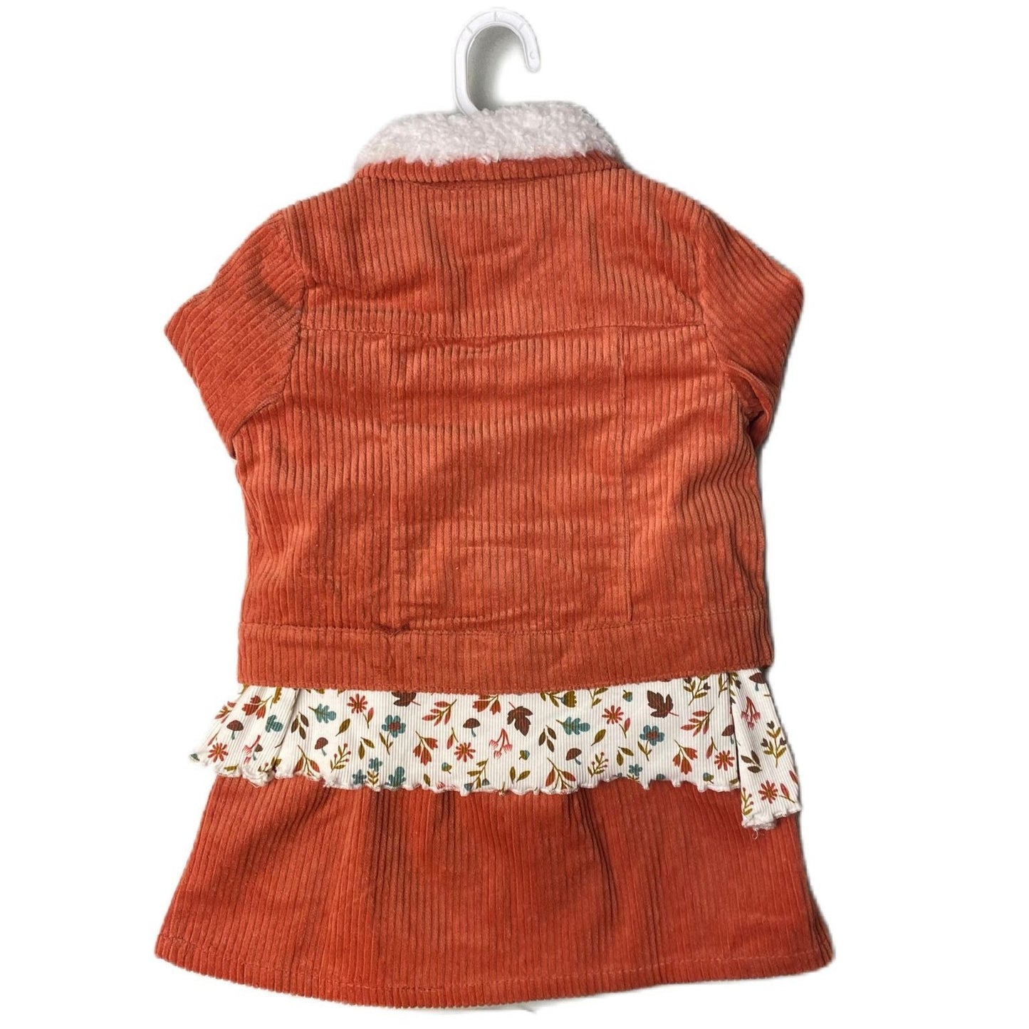 Girls Burnt Orange 3-Piece Skirt Set - XS (4)