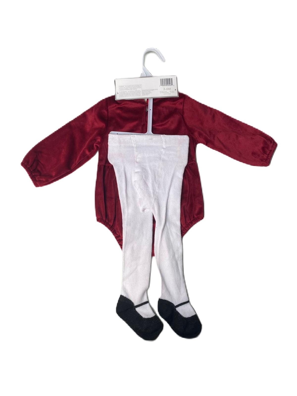 Baby Girls Red Long Sleeve 2-Piece Set -  3-6M