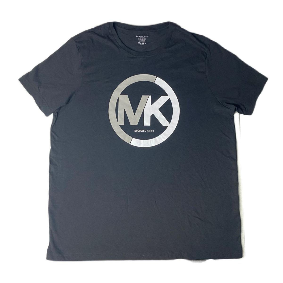 MK Men's Black Short Sleeve Logo T-Shirt - XL