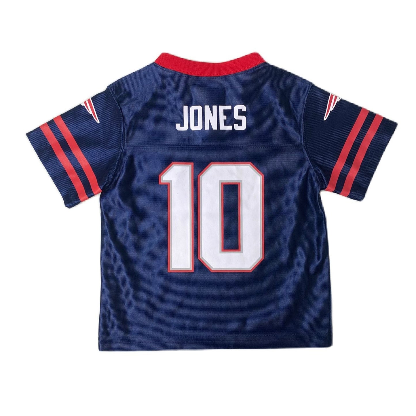 Unisex Kids Blue NFL Patriots Jones Mac Jersey - 4T