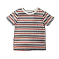 JS Girls Multicolor Striped Short Sleeve T-Shirt - 4