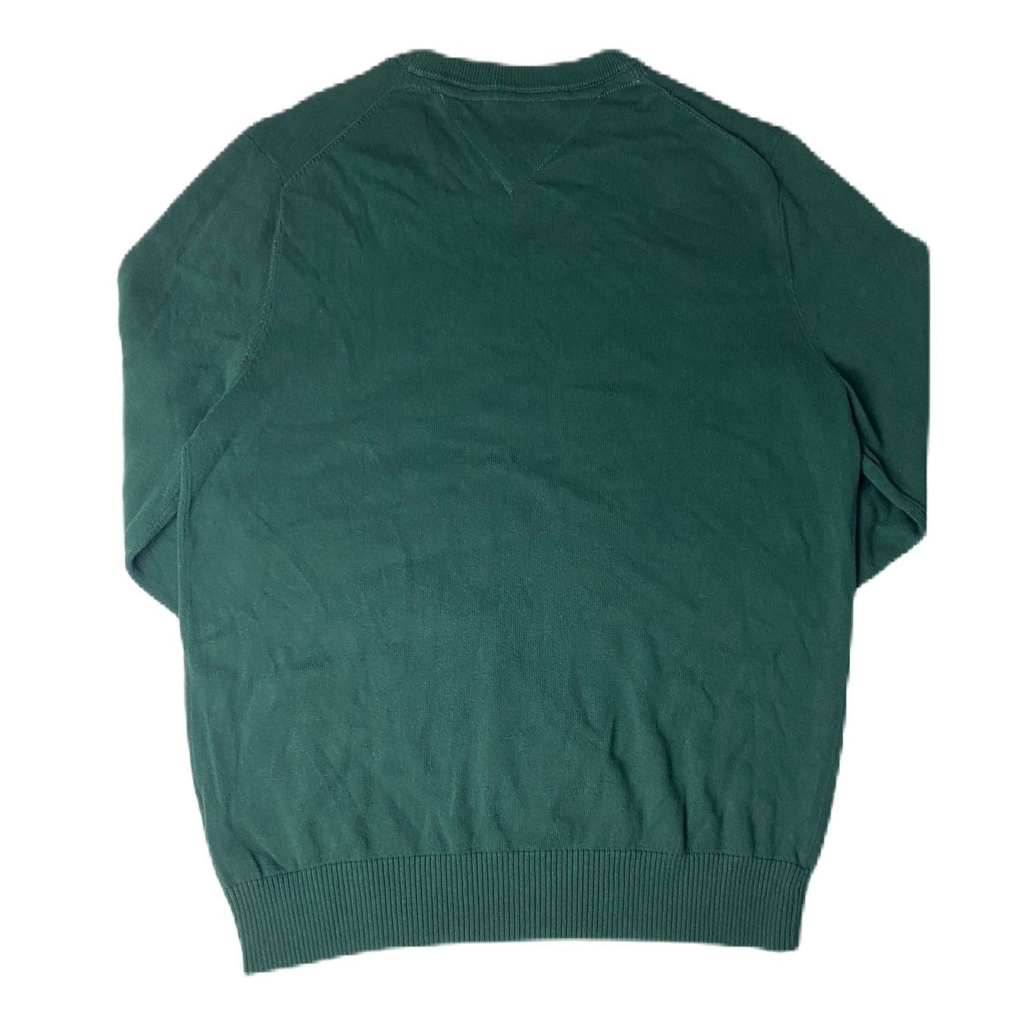 TH Men's Long Sleeve Green Round Neck Shirt - M