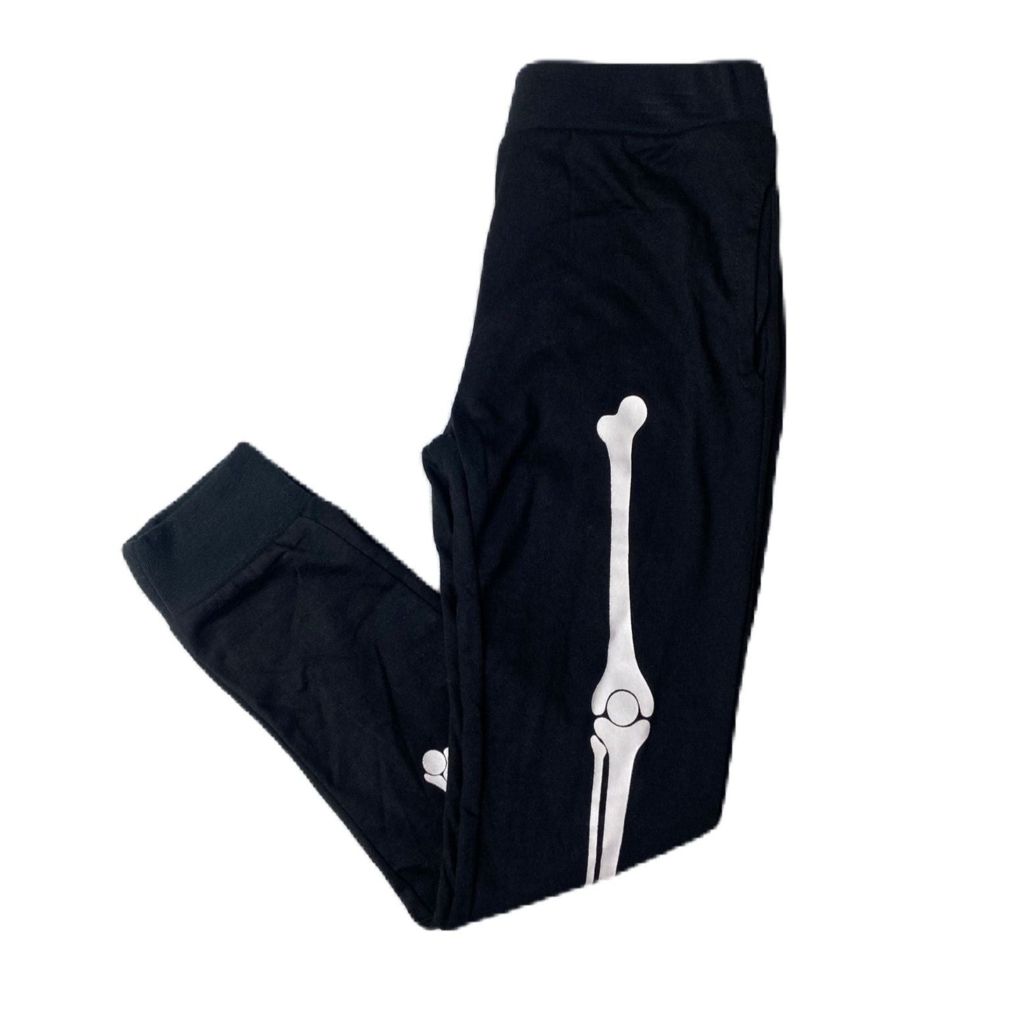 Unisex Kids Black Skeleton Joggers - 6