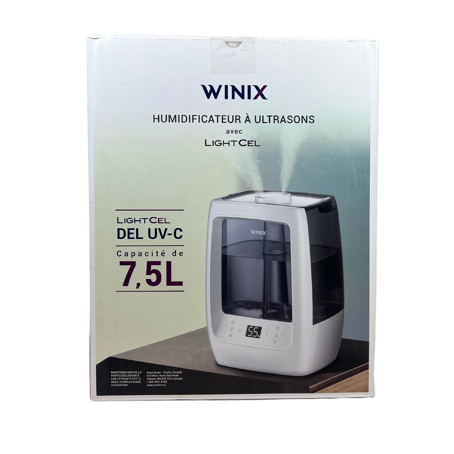 L201 Ultrasonic Humidifier - Warm & Cool Mist, 7.5L (White)