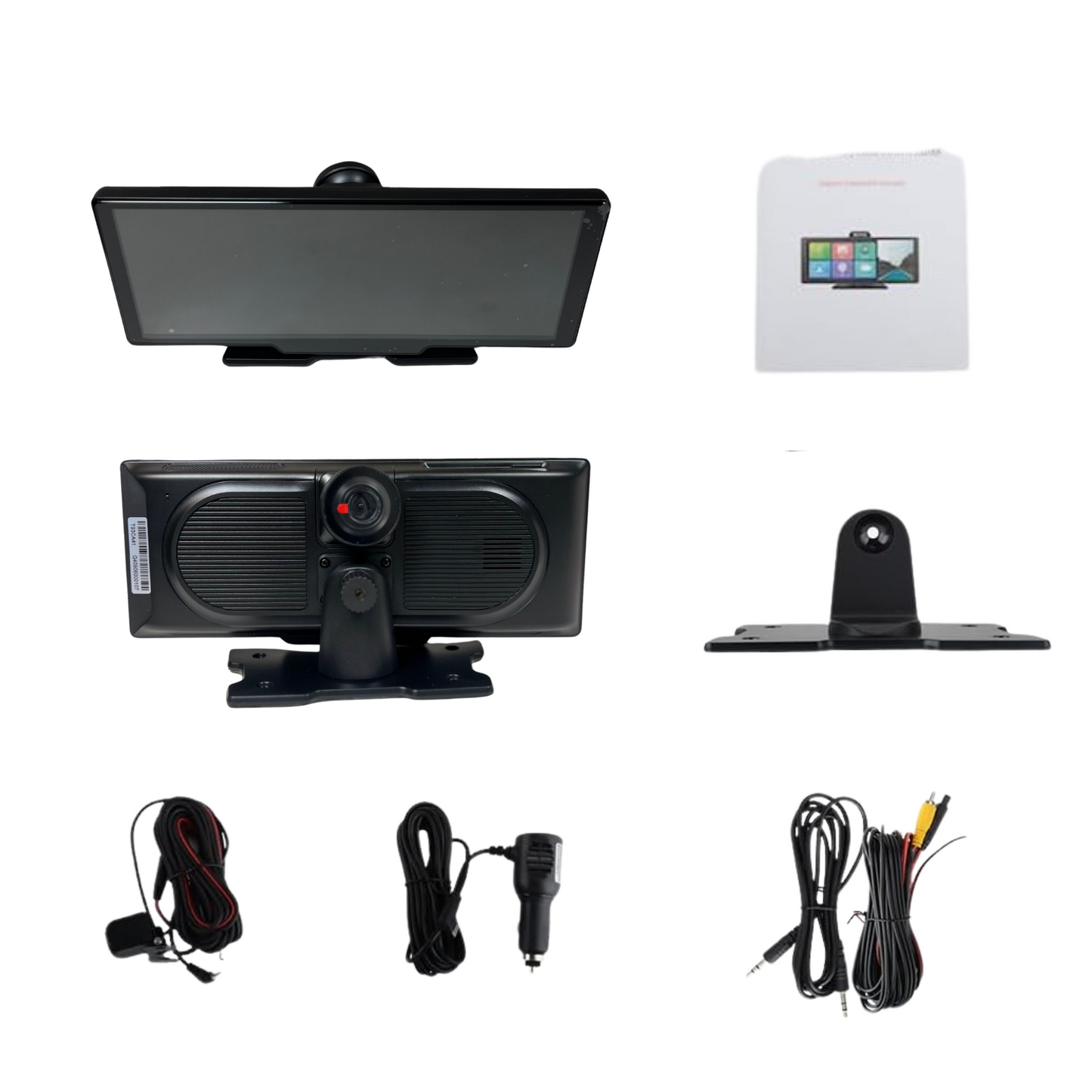 Portable Wireless CarPlay & Android Auto Car Stereo 10.26" IPS Touchscreen with 4K Dash Cam & Backup Camera