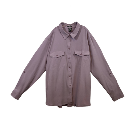 Women's Departure Shirt - Size XL, Purple, Stretch & Moisture-Wicking