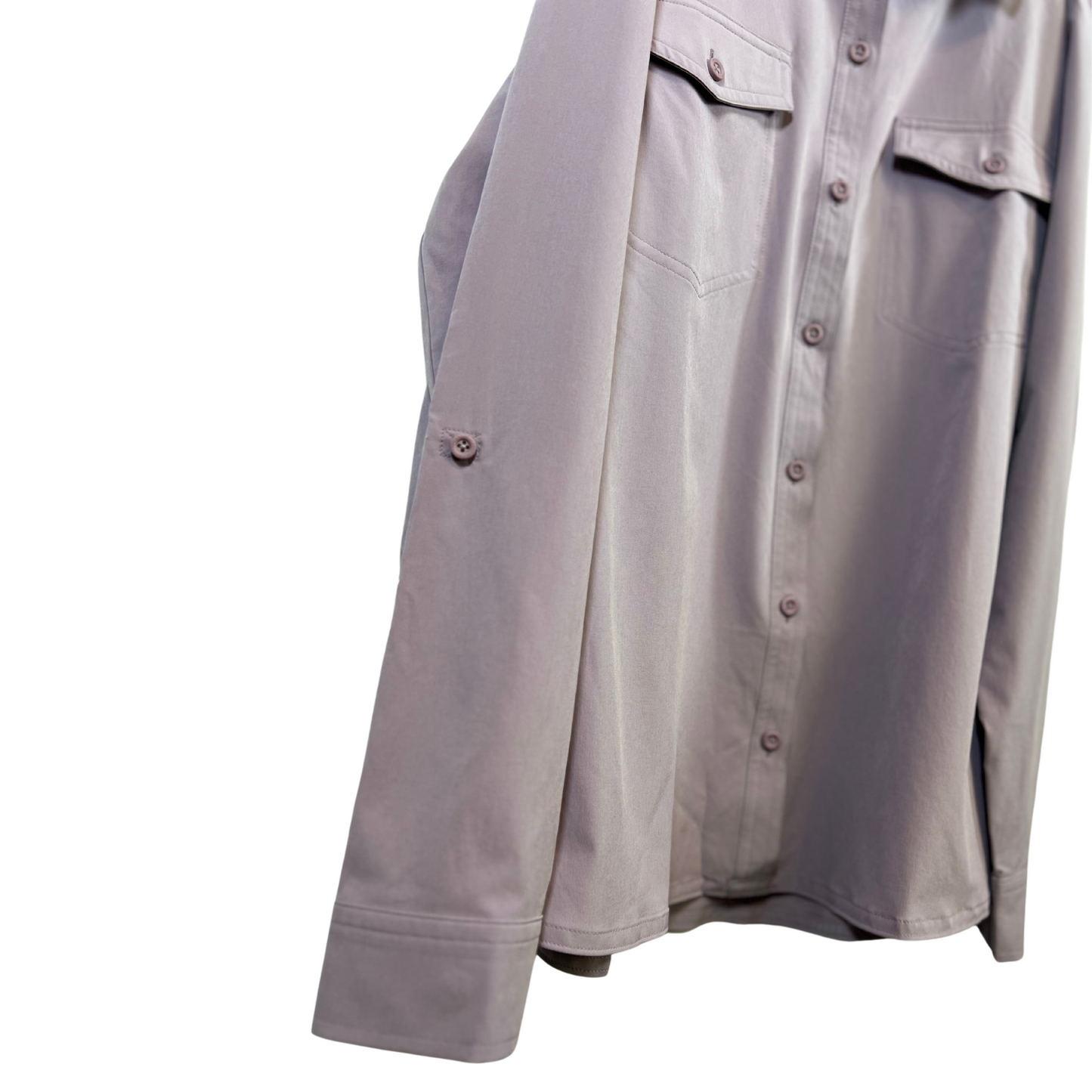 Women's Departure Shirt - Size XL, Purple, Stretch & Moisture-Wicking