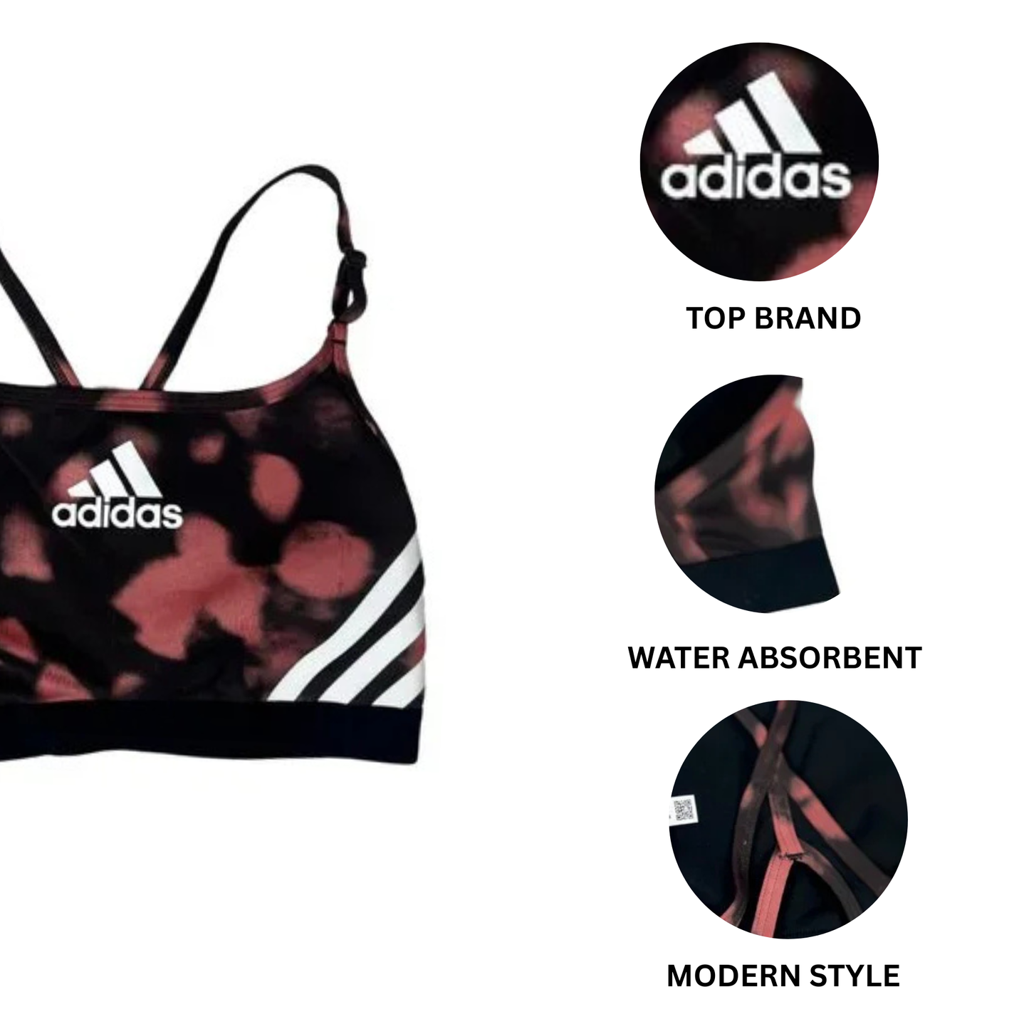 Light-Support Hyperglam Printed Sport Bra - XS