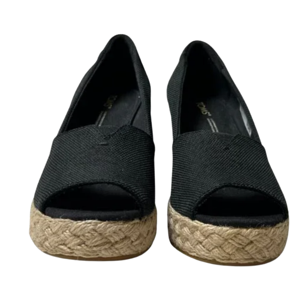 Women’s Michelle Wedge Sandals – Size 7 – Black