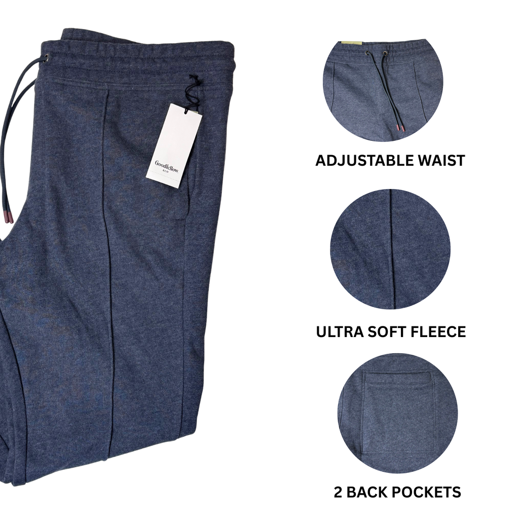 Women’s Navy Knit Jogger Cotton Blend