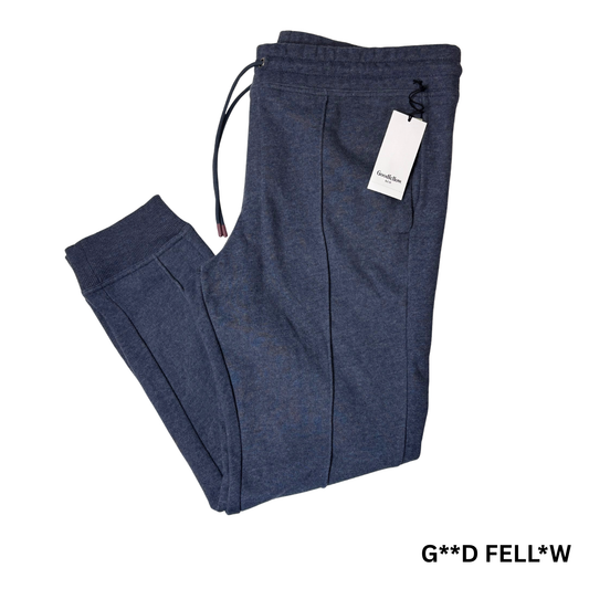 Women’s Navy Knit Jogger Cotton Blend