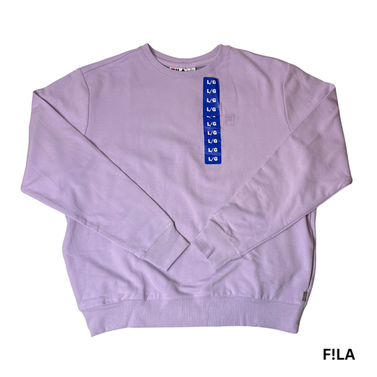 Women's Purple Long Sleeve Crew Neck Sweater