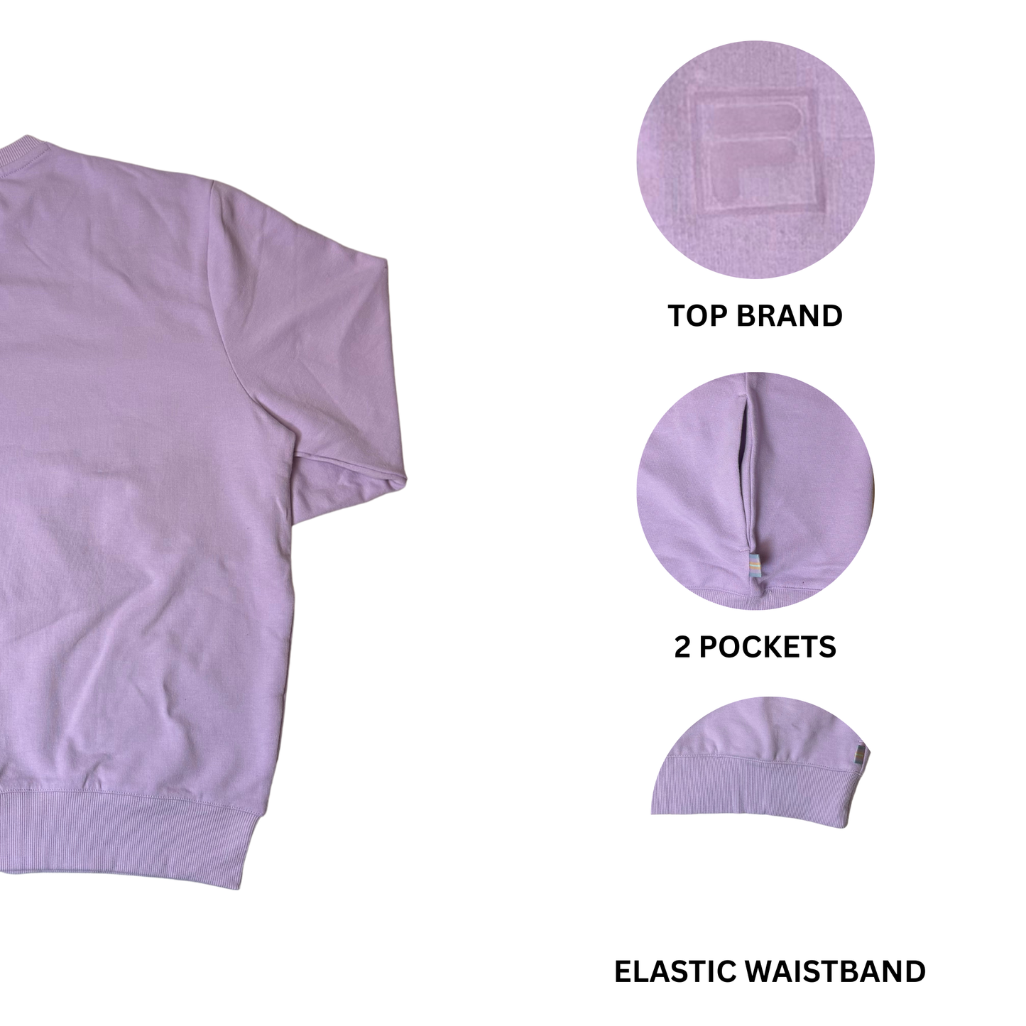 Women's Purple Long Sleeve Crew Neck Sweater