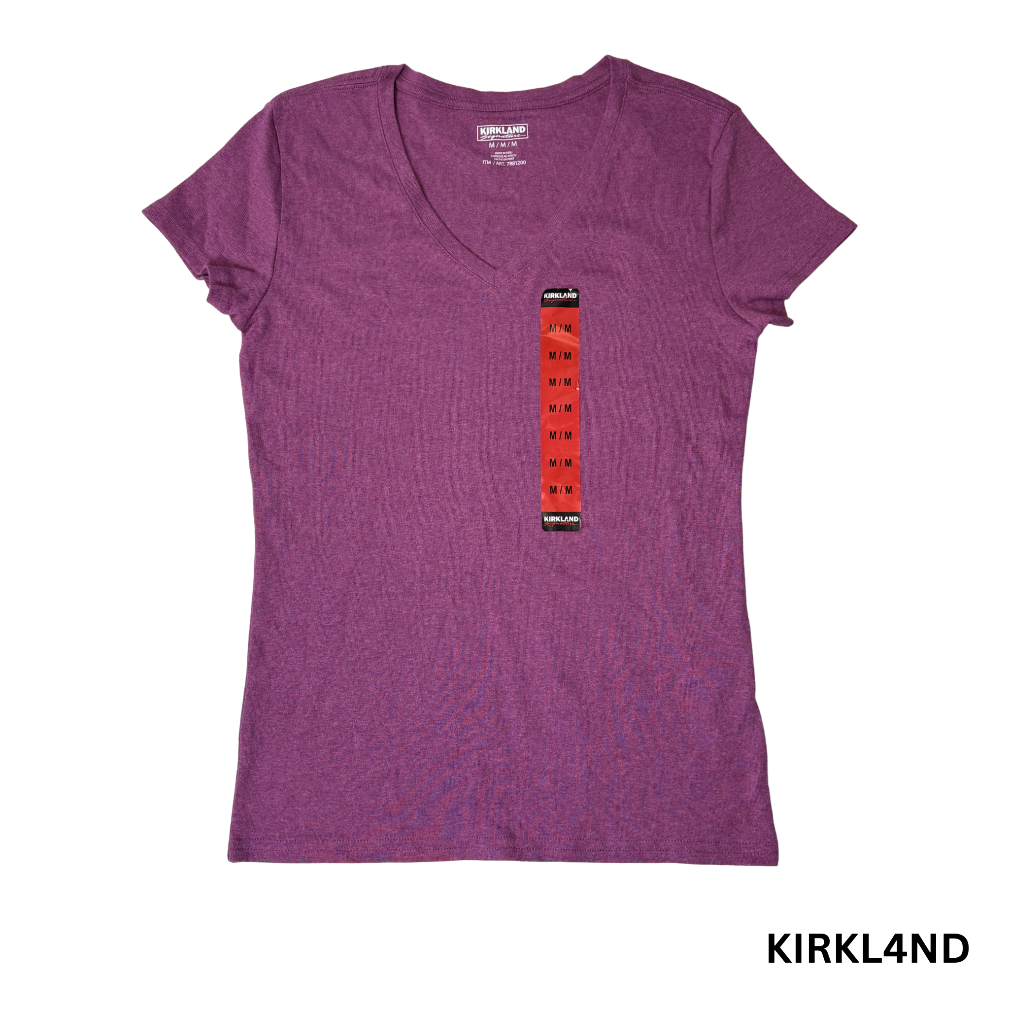 Women’s Purple V-Neck T-Shirt – Size M