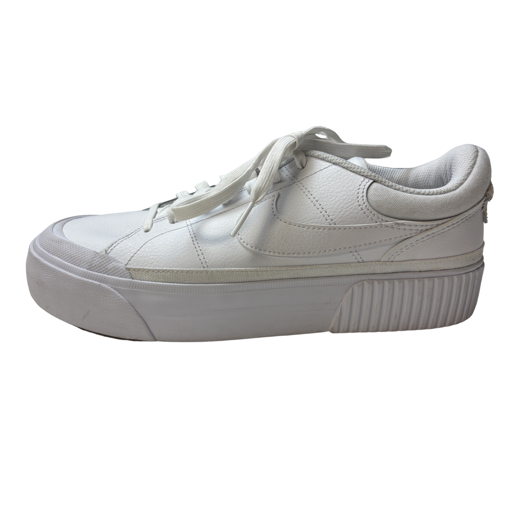 Women’s White Court Legacy Lift Sneakers – Size 9.5