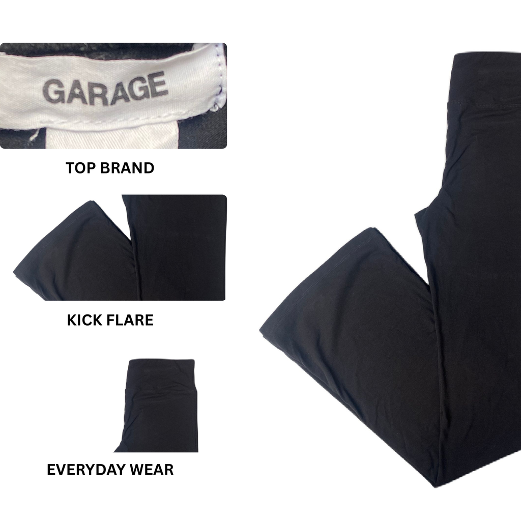 Women's Black Kick Flare Leggings - M