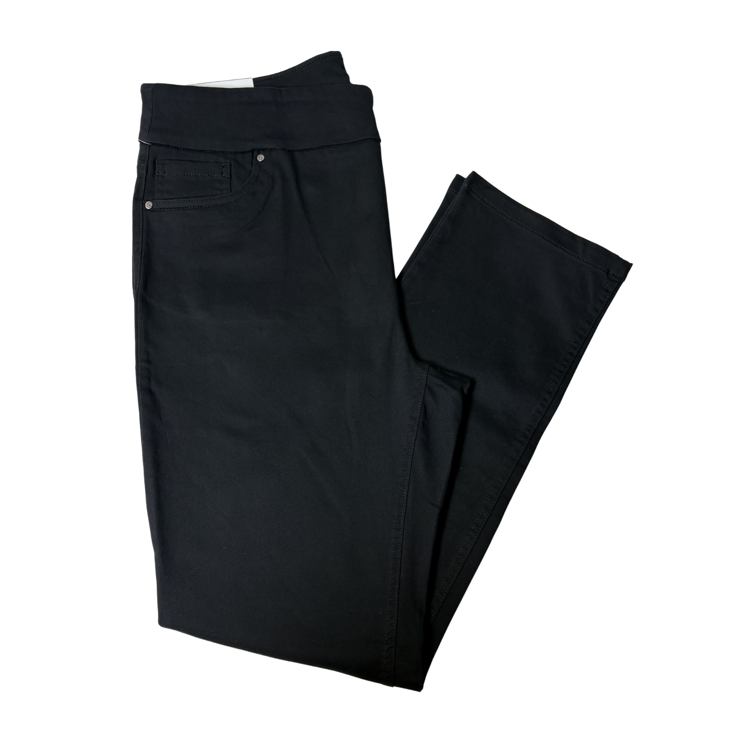 Women's Black Pull-on 5-Pocket Pants - 12