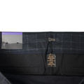 Women's Black and Green Plaid Stretch Dress Pants