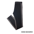 Women's Black and Grey Elastic Waist Leggings - S