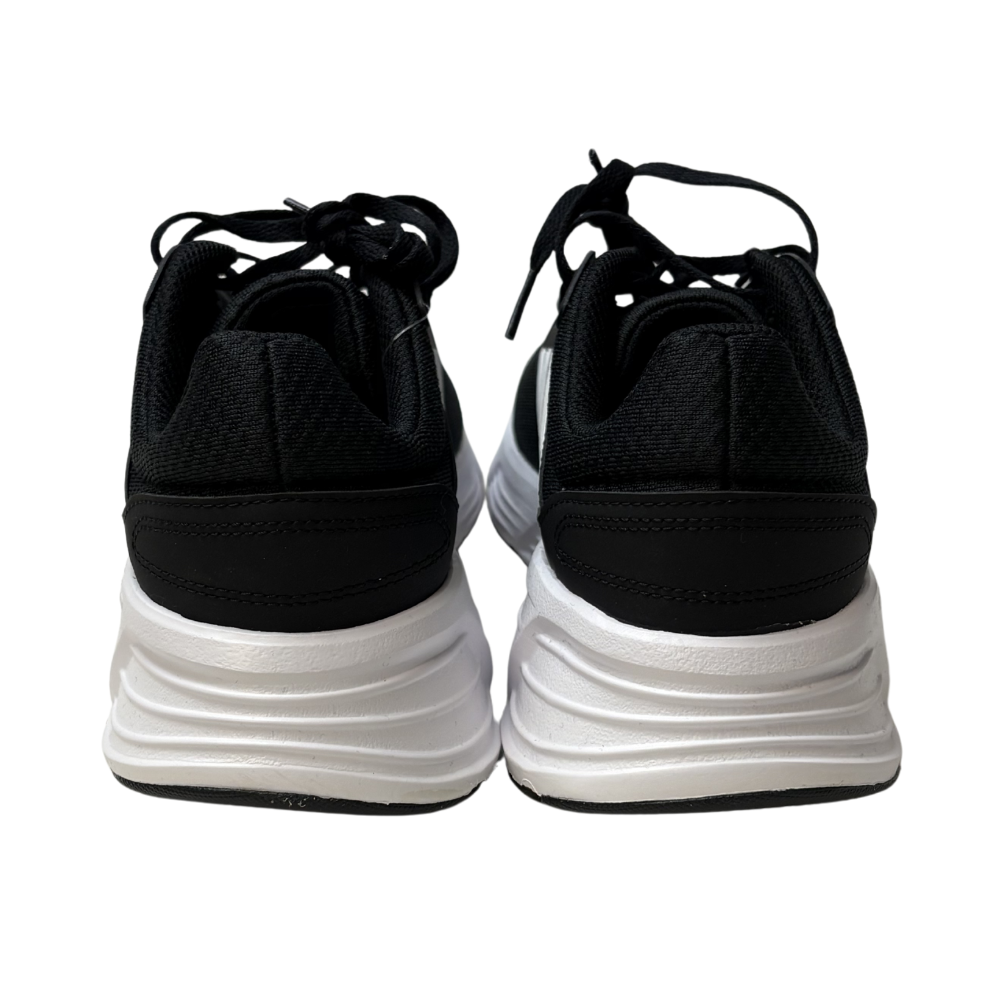 Women's Black and White Galaxy 6 W Running Shoes - 9
