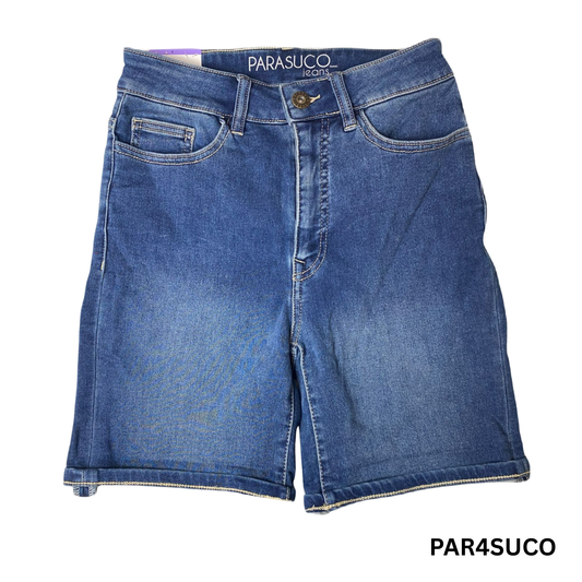 Women’s Blue Cuffed Mid-Rise Jean Shorts - Size 4