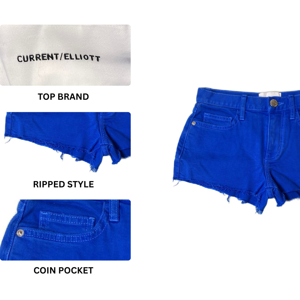 Women’s Blue Jean Short Shorts - Size 23 | Stretch Denim Fit