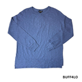 Women's Blue Long Sleeve Crewneck Shirt - S