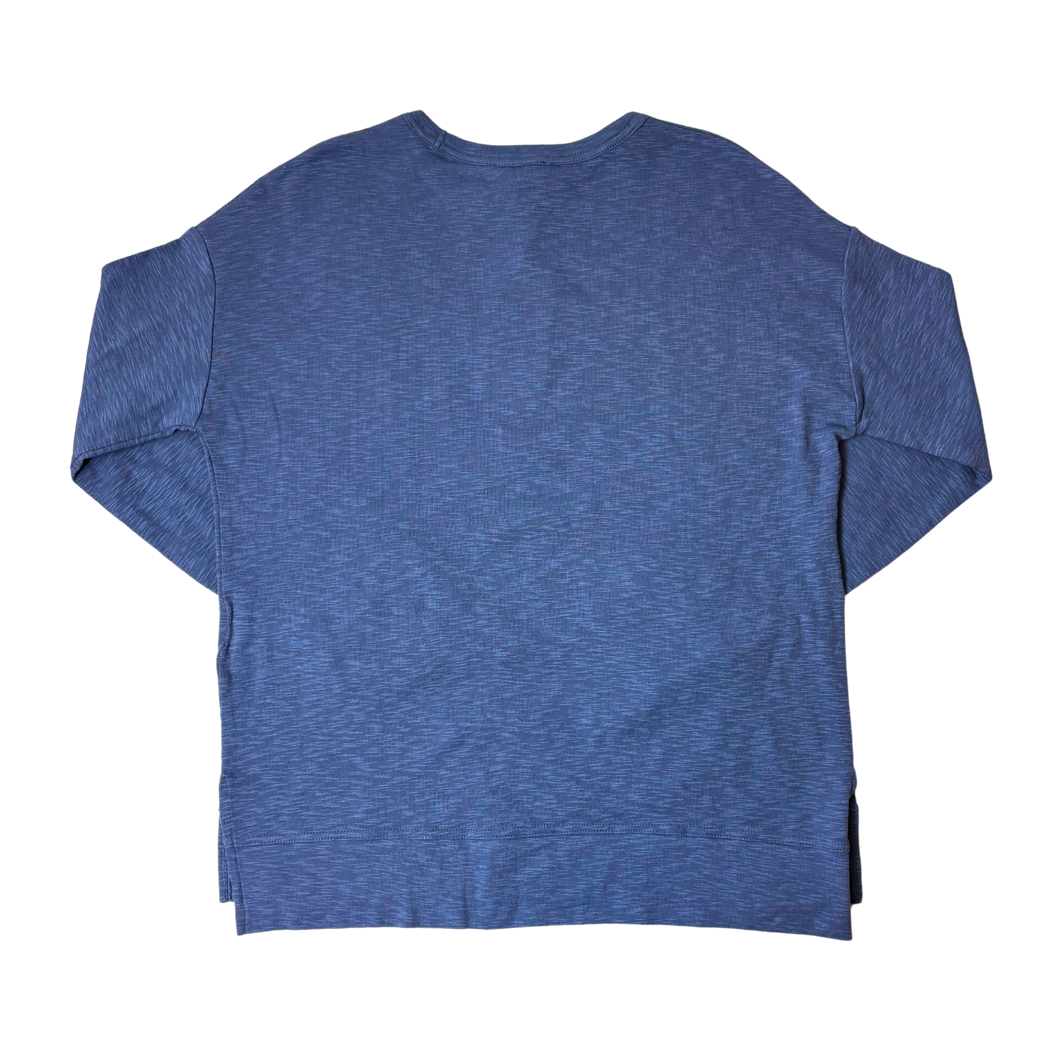 Women's Blue Long Sleeve Crewneck Shirt - S
