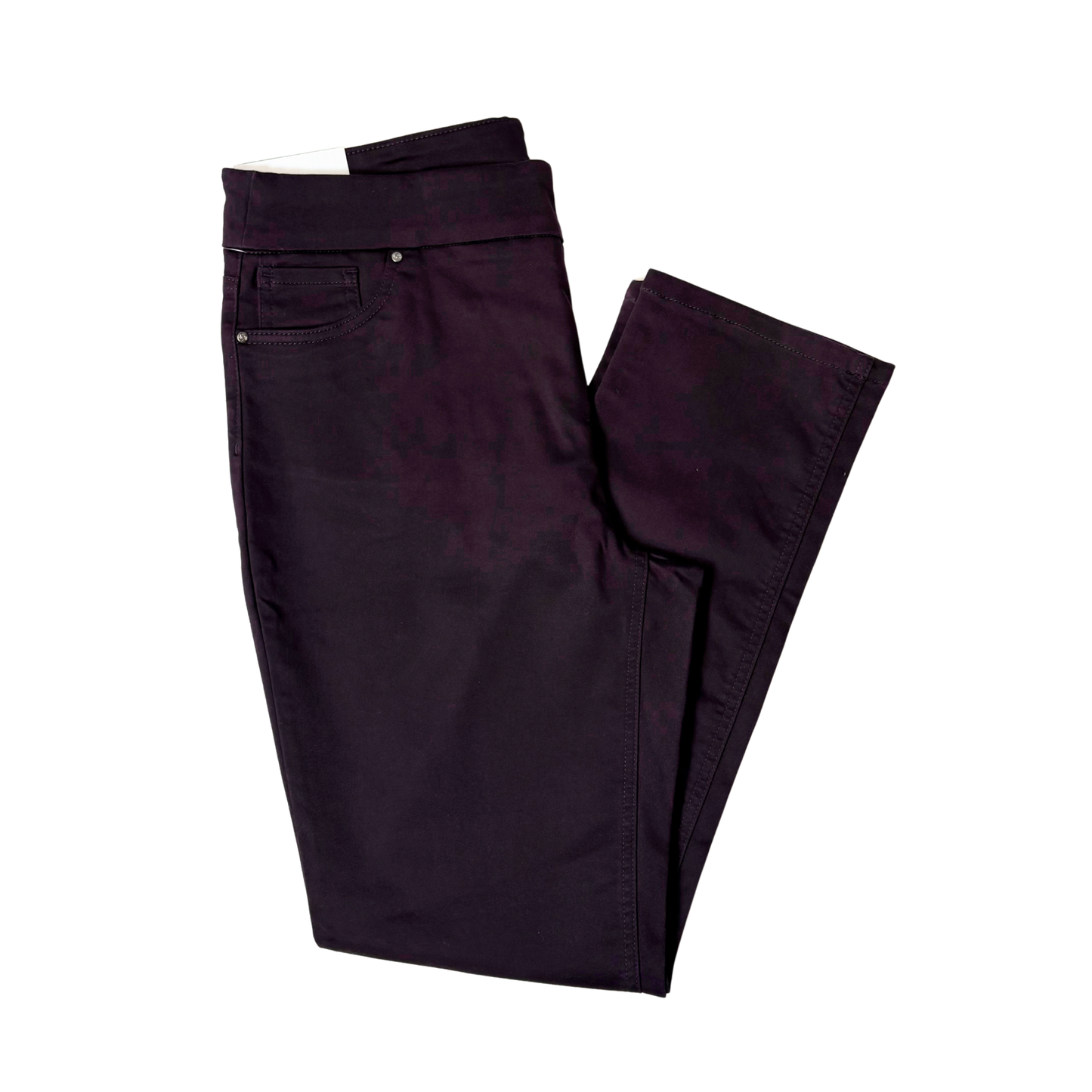 Women's Dark Purple Pull-on Pants Size 12