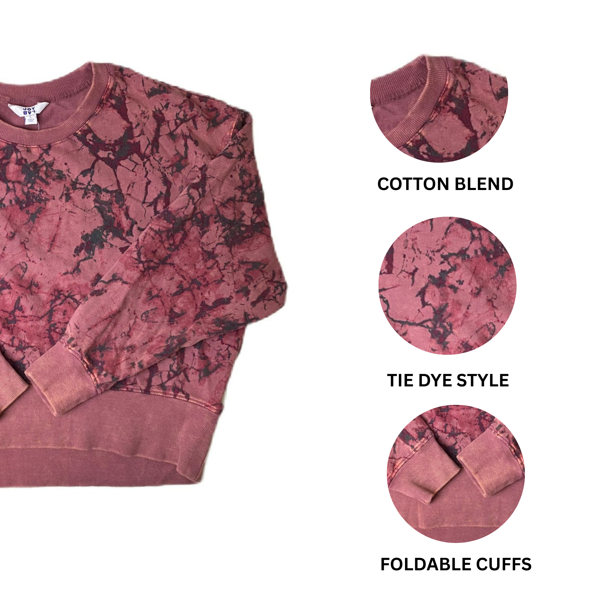 Women's Dark Red Long Sleeve Sweater - L