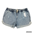 Women’s Denim Shortie Shorts Regular Rise Blue Size XL