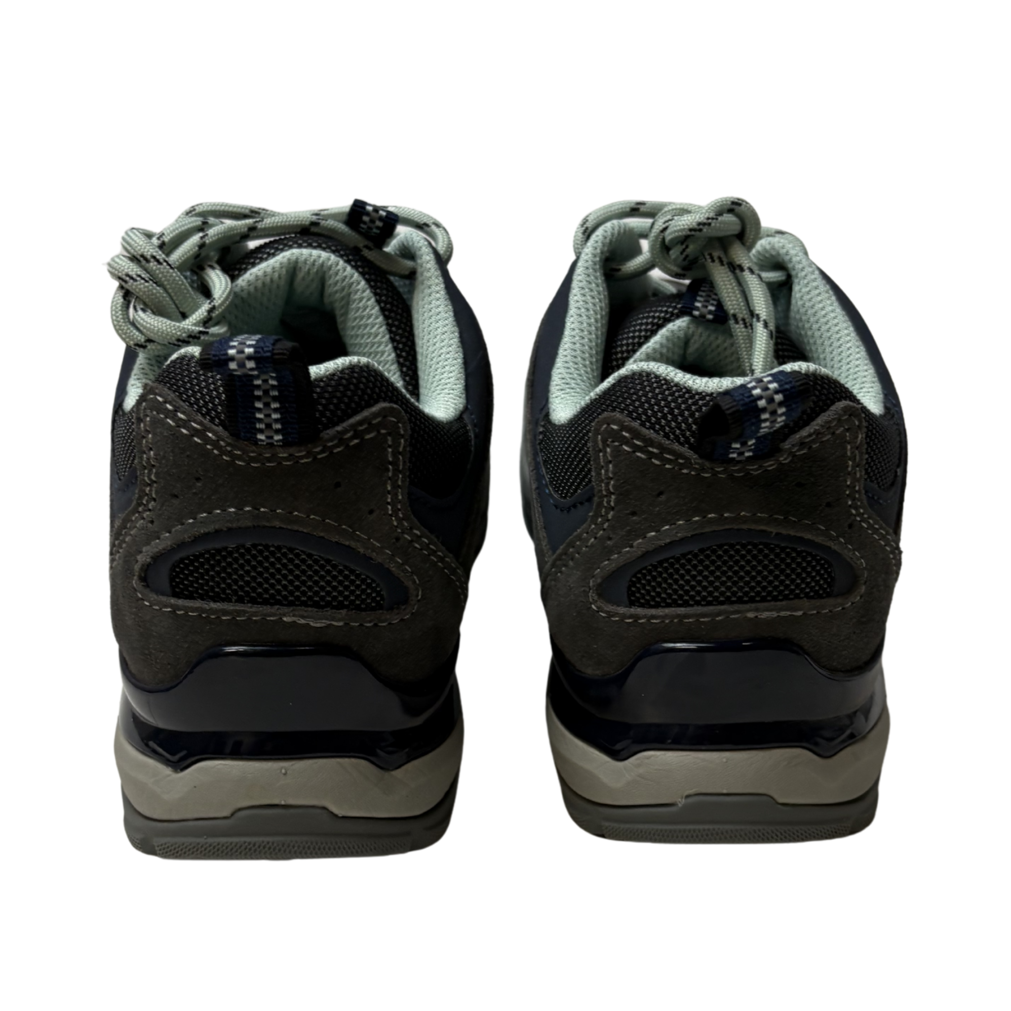 Women's EB Grey and Blue Hiking Shoes - 6