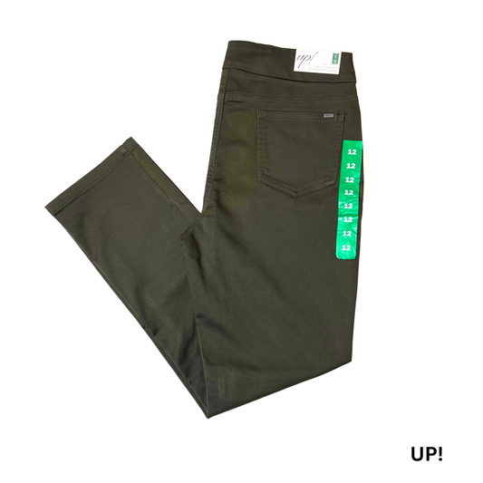 Women's Green Pull-On Pants Size 12