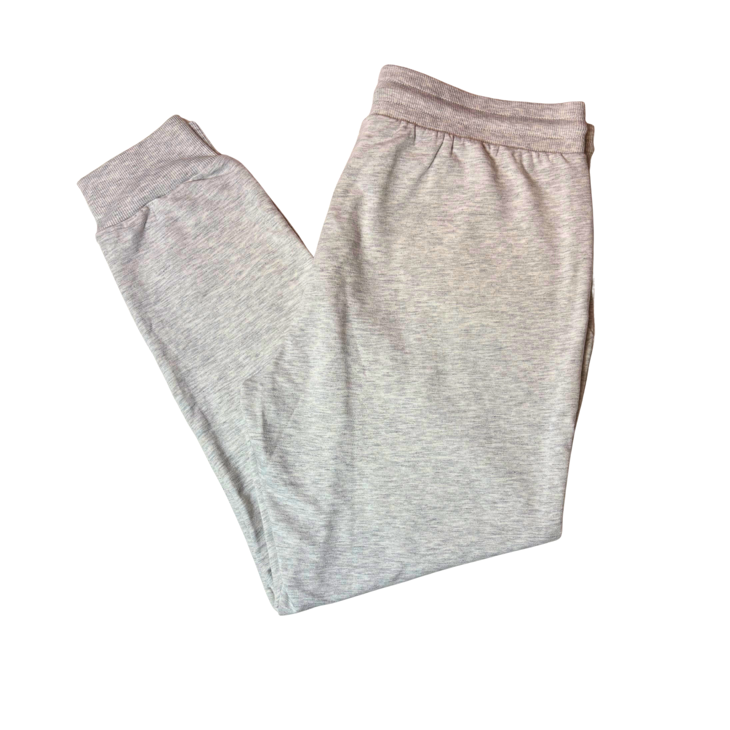 Women's Grey Plush Fleece Joggers