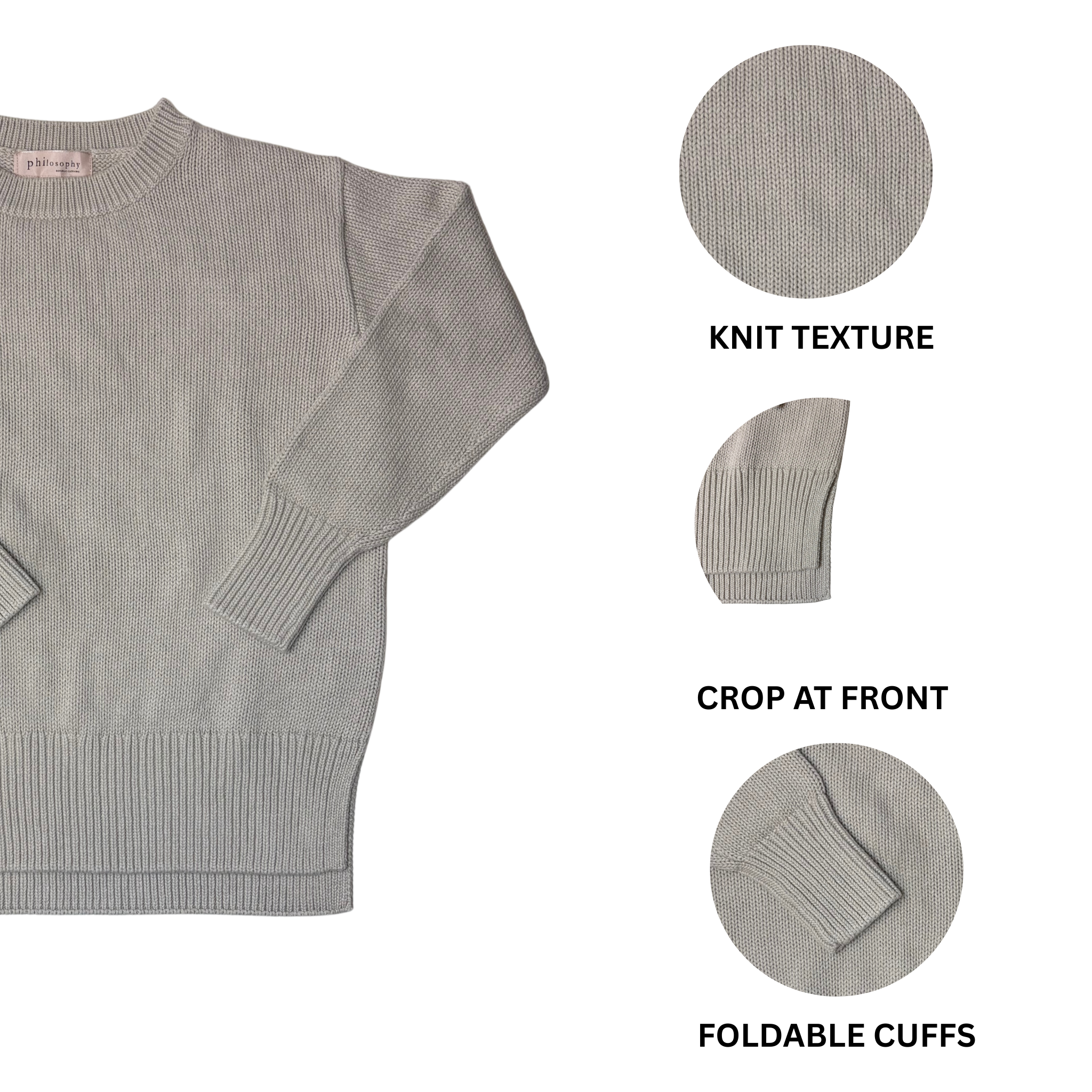 Women's Knit Long Sleeve Sweater XS