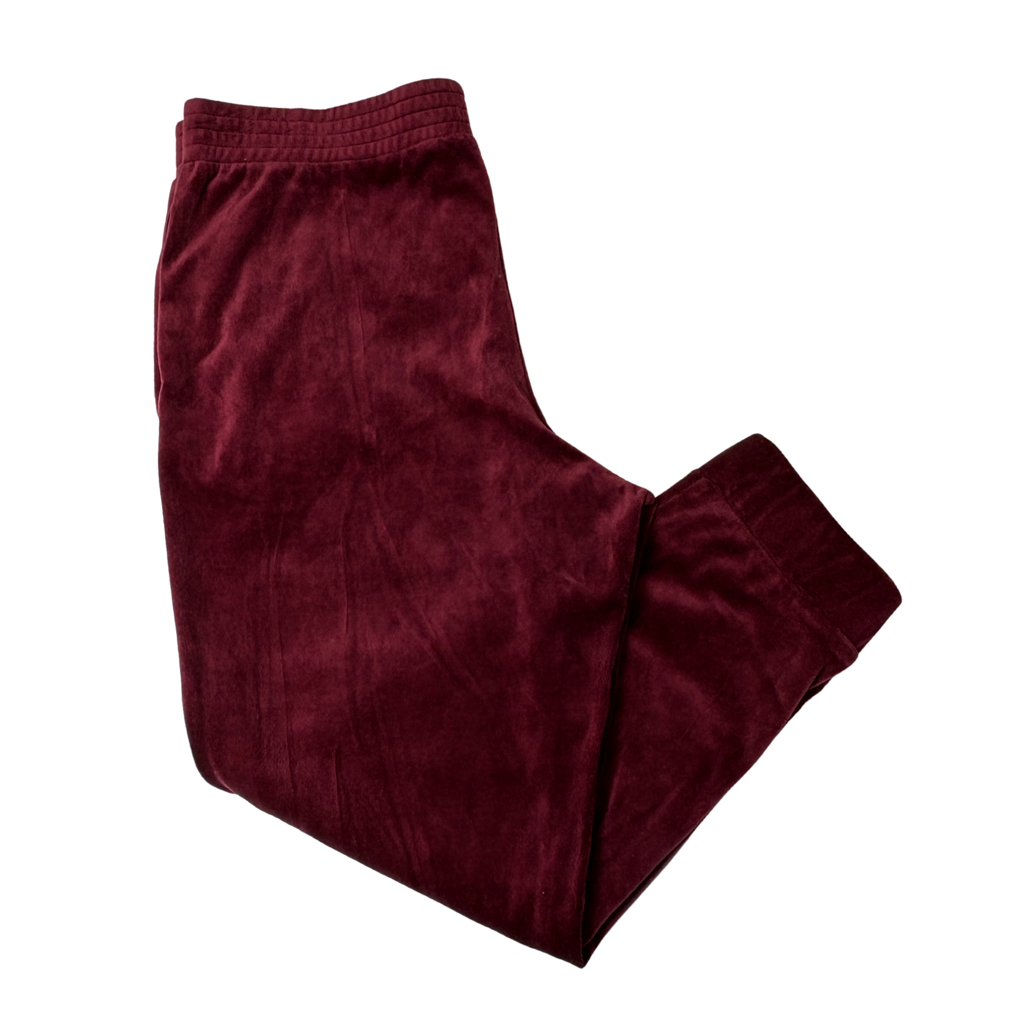 Women's Maroon Soft Fleece Joggers - XL