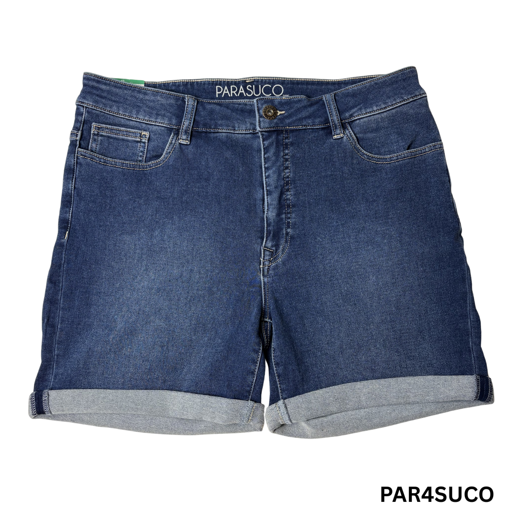 Women’s Mid-Rise Blue Jean Shorts – Size 12