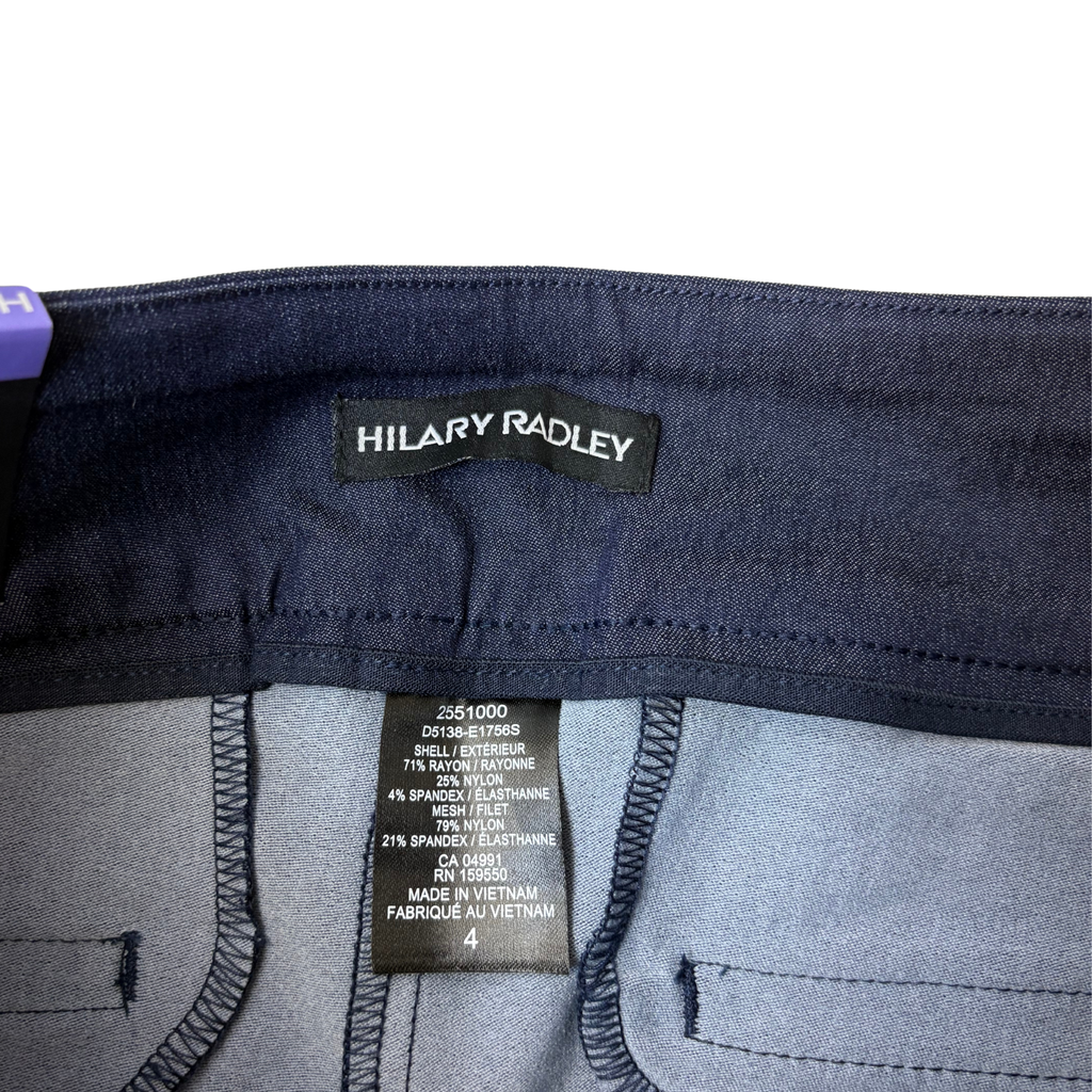 Women’s Navy Blue Shorts with Tummy Control – Size 4