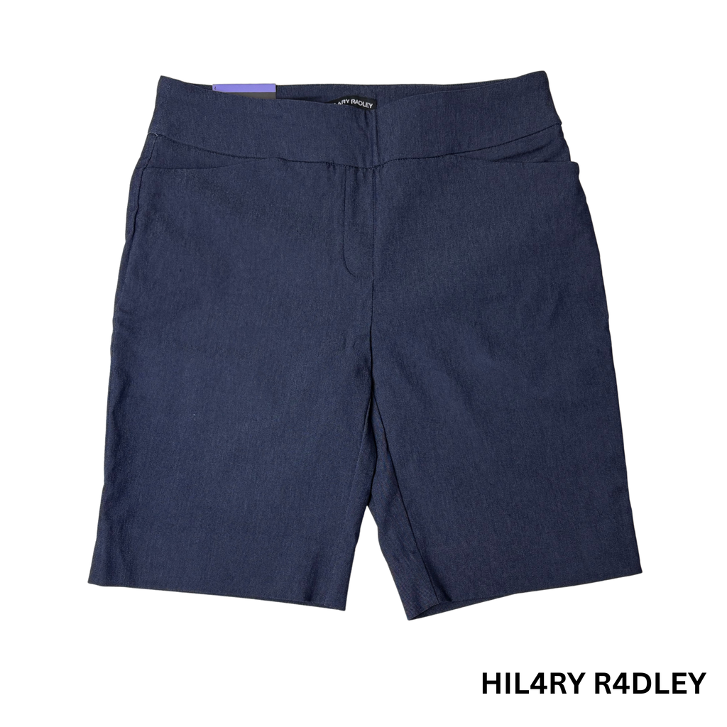 Women’s Navy Blue Shorts with Tummy Control – Size 4