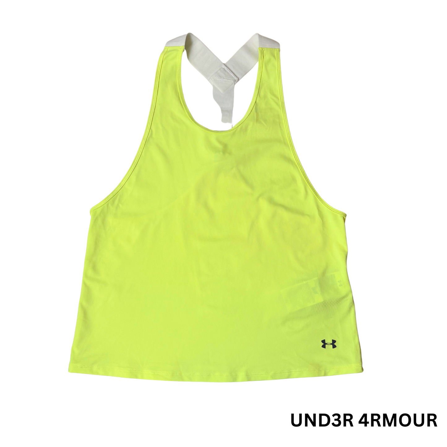 Women's Neon Green Sleeveless Athletic Shirt – Size Small