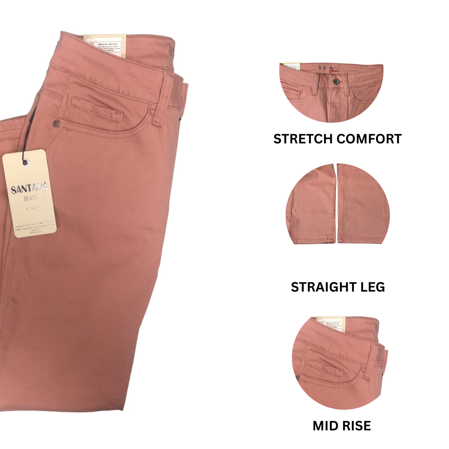 Women's Peach Jeans Classic Fit - Size 6