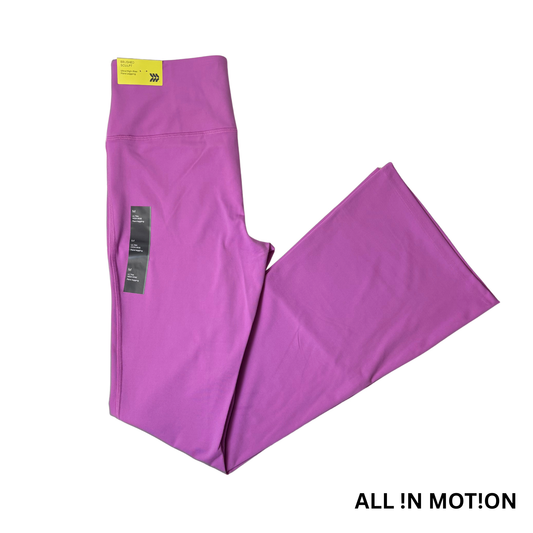 Women's Pink Ultra High-Rise Flare Leggings - M