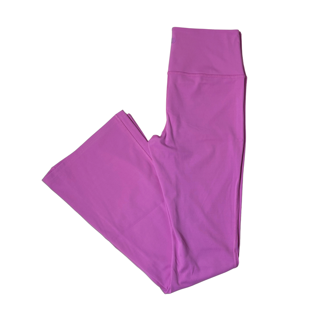 Women's Pink Ultra High-Rise Flare Leggings - M
